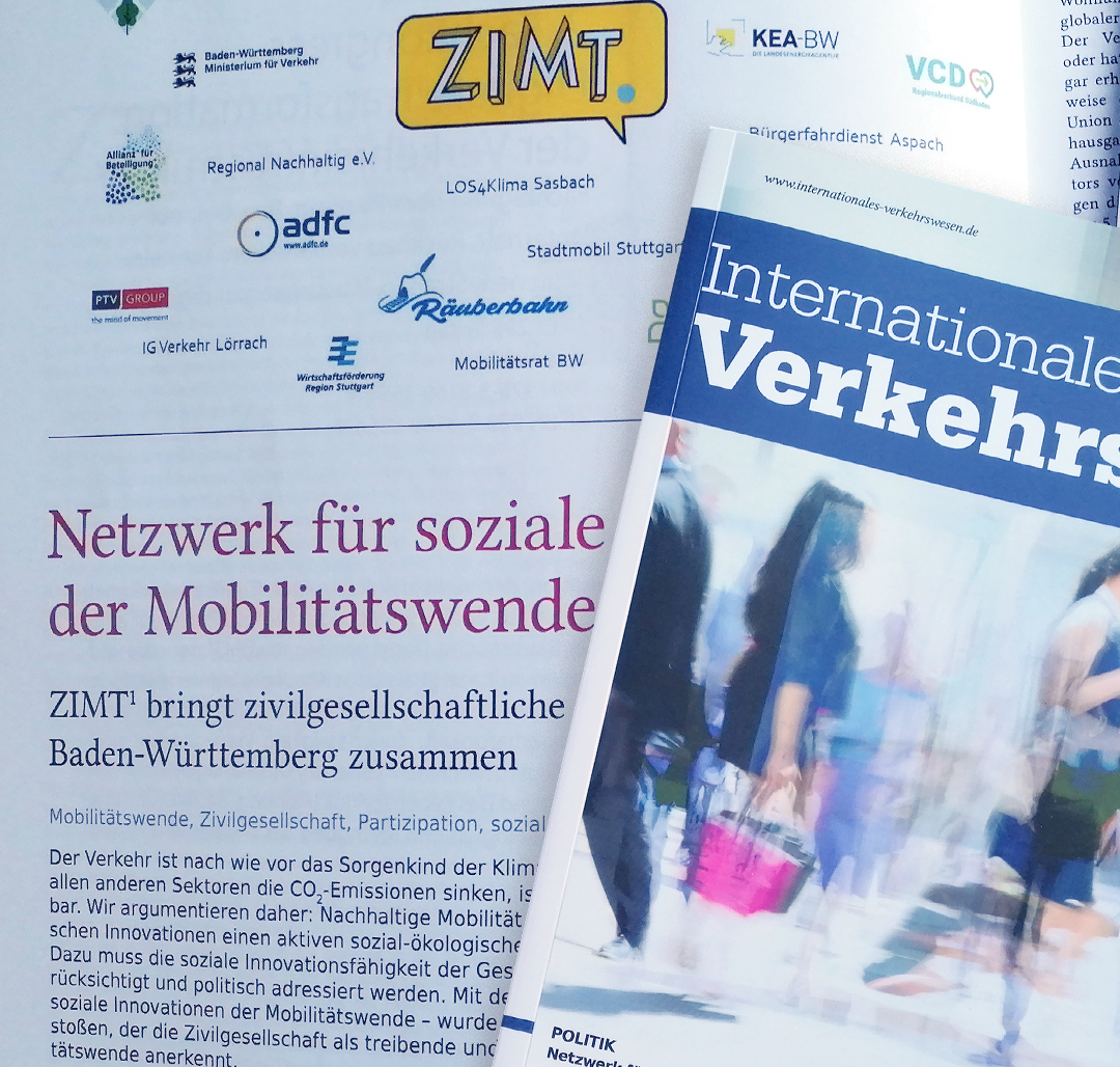In der aktuellen Ausgabe von „Internationales Verkehrswesen“ geht’s um unser Netzwerk ZIMT!